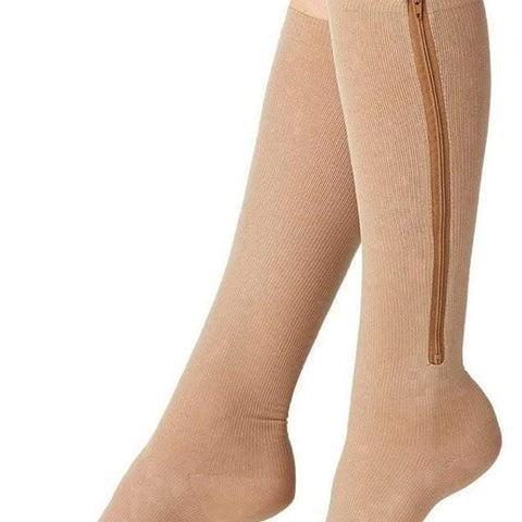 Unisex Medical Zipper Compression Socks (Pair of 1)