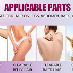 FLETIX Crystal Hair Eraser Stone, Painless Magic Crystal Hair Remover for Women Men, Hair Removal Eraser Exfoliator Tool for Arms Legs Back Bikini Body Any Part (Multicolor)