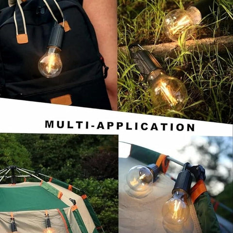 Decorative Hanging Bulb with 3 Modes Tent Lamp for Camping Pack of 1